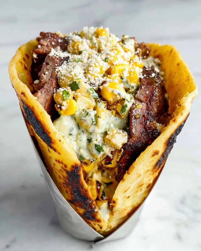 Street Corn Smash Burger Tacos Recipe