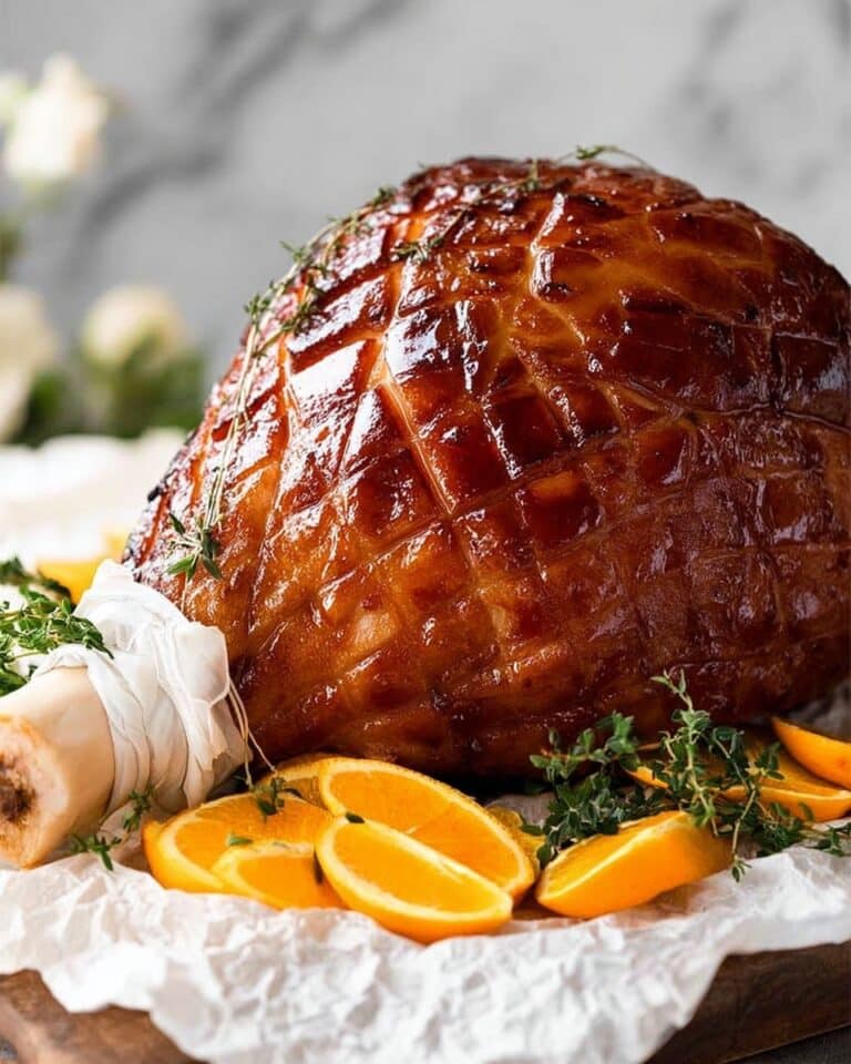 Maple Glazed Ham with Cloves and Orange Recipe