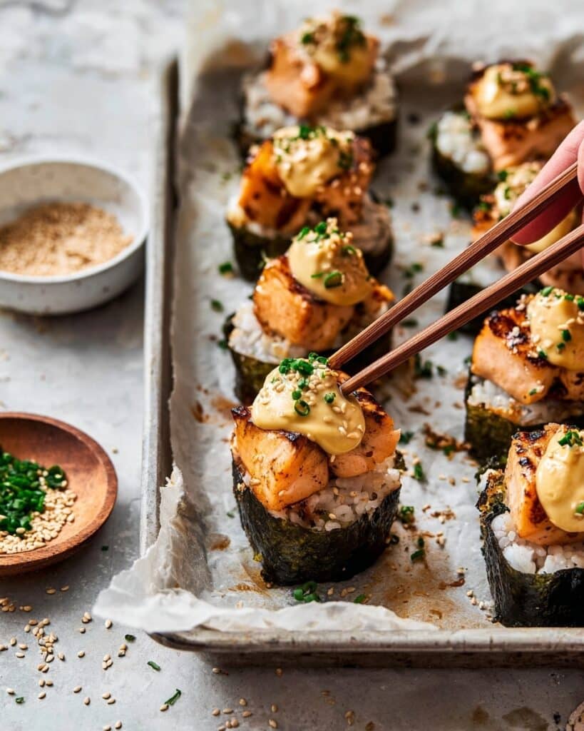 Viral TikTok Baked Salmon Sushi Cups Recipe