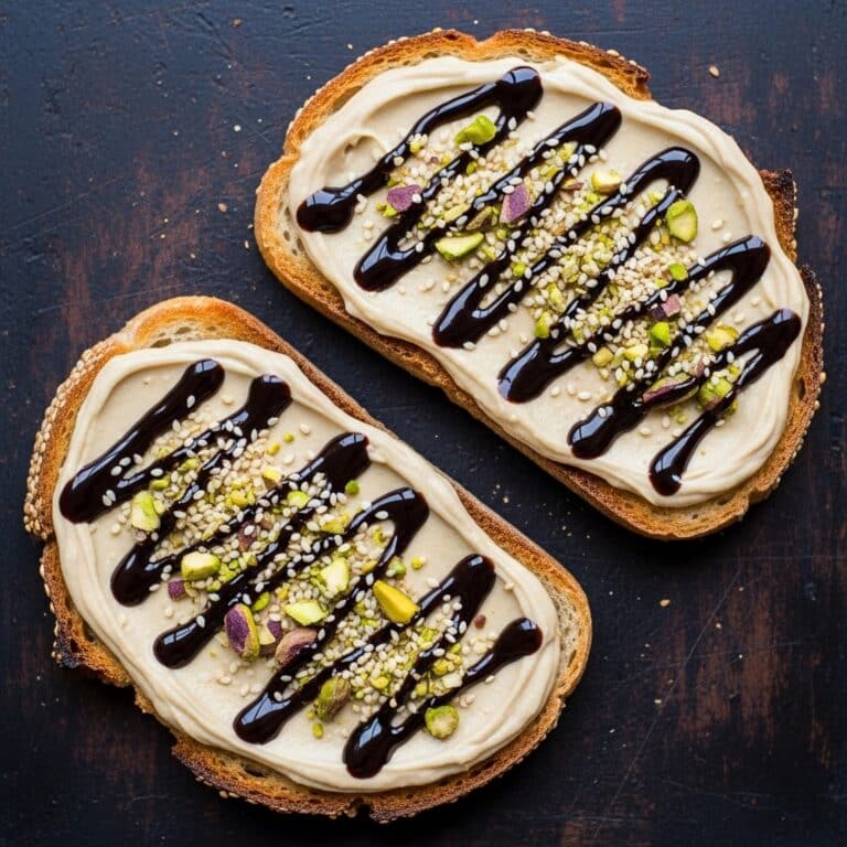 Tahini Breakfast Toast Recipe
