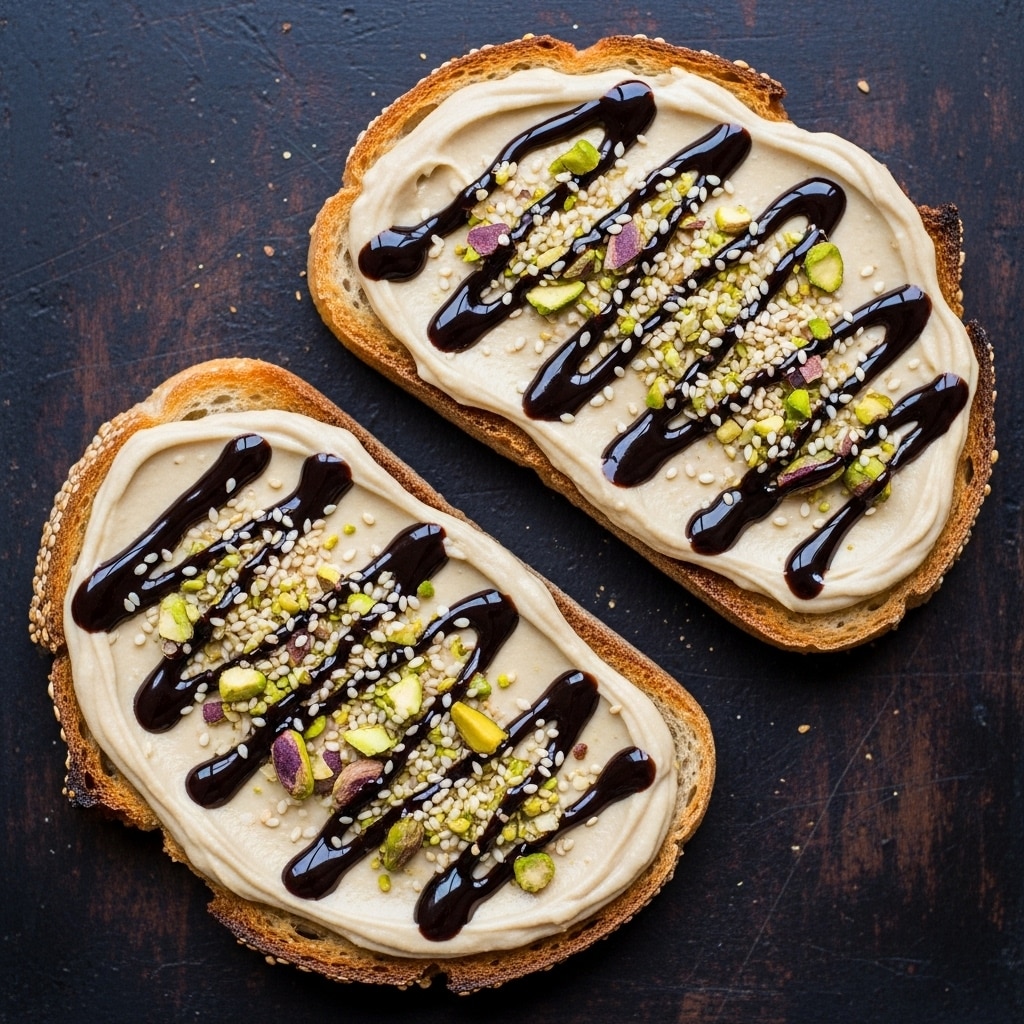 Tahini Breakfast Toast Recipe