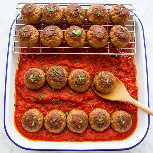 Oven Baked Italian Meatballs Recipe