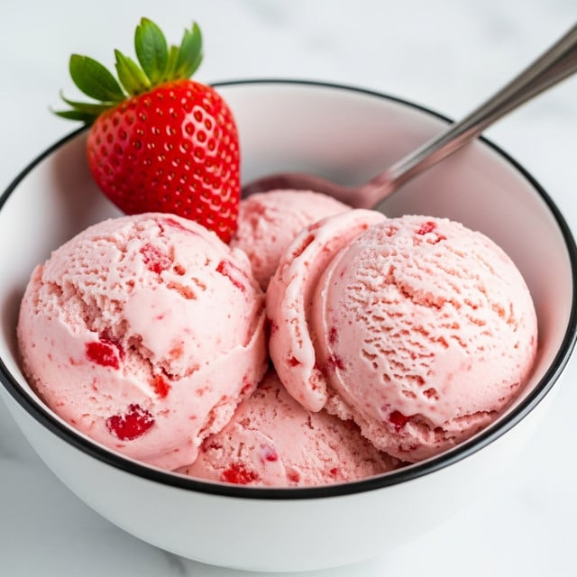 Keto Strawberry Ice Cream Recipe