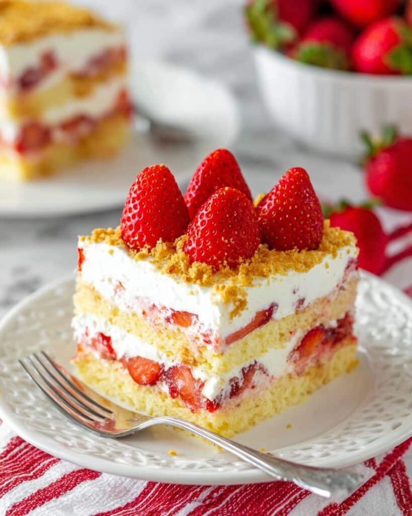 Strawberry Shortcake Icebox Cake Recipe