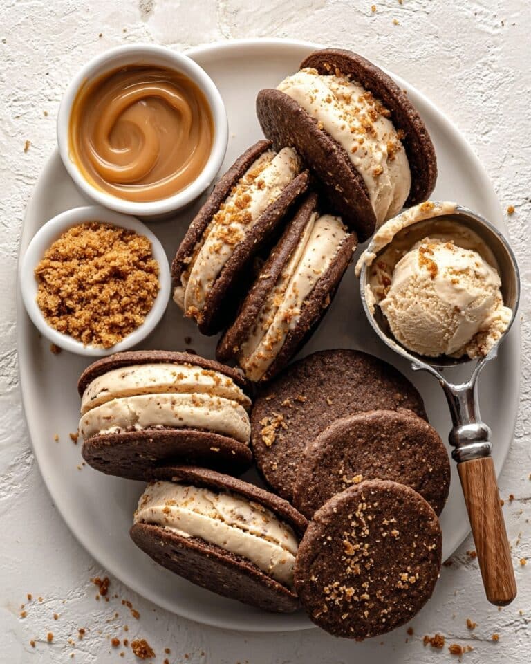 Cookie Butter Brownie Ice Cream Sandwiches Recipe