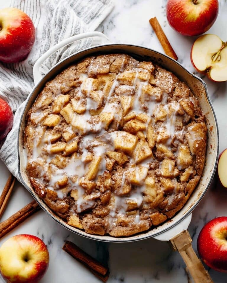 Apple Fritter Skillet Cake Recipe