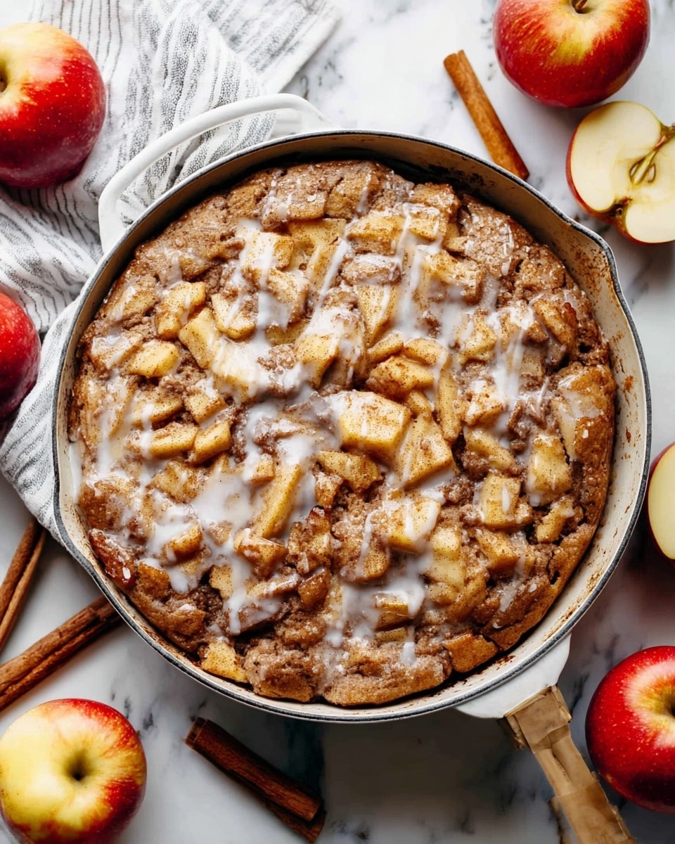 Apple Fritter Skillet Cake Recipe