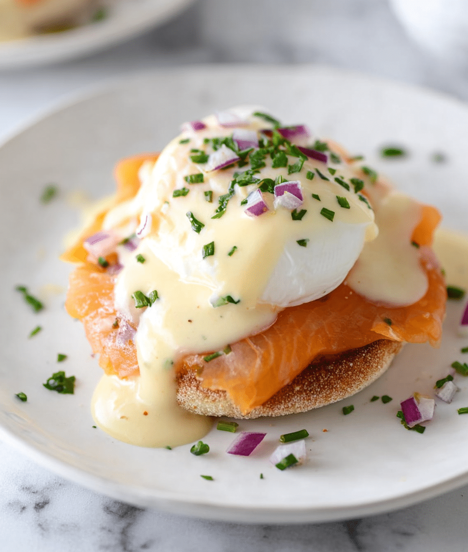 Lighter Eggs Benedict with Smoked Salmon Recipe