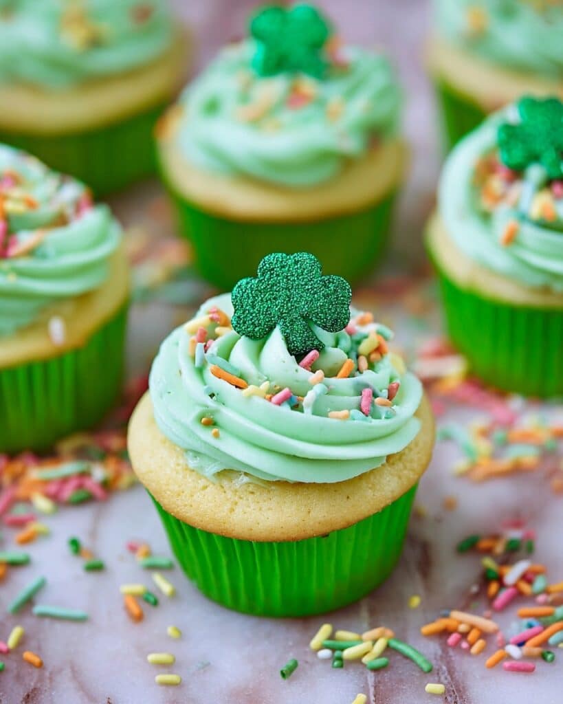 St. Patrick’s Day Rainbow Cupcakes Recipe