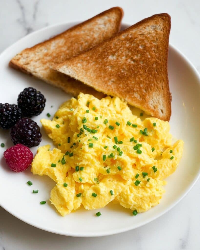 Cottage Cheese Scrambled Eggs (High Protein!) Recipe