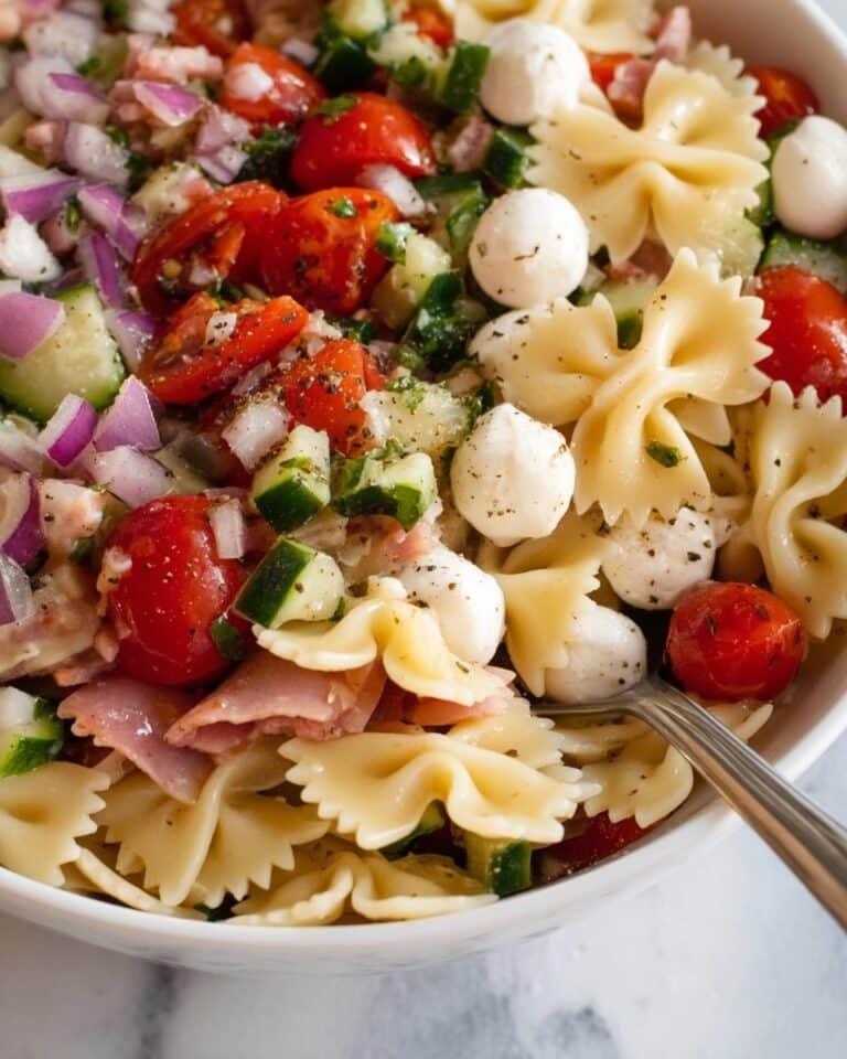 Easy Italian Bow Tie Pasta Salad Recipe