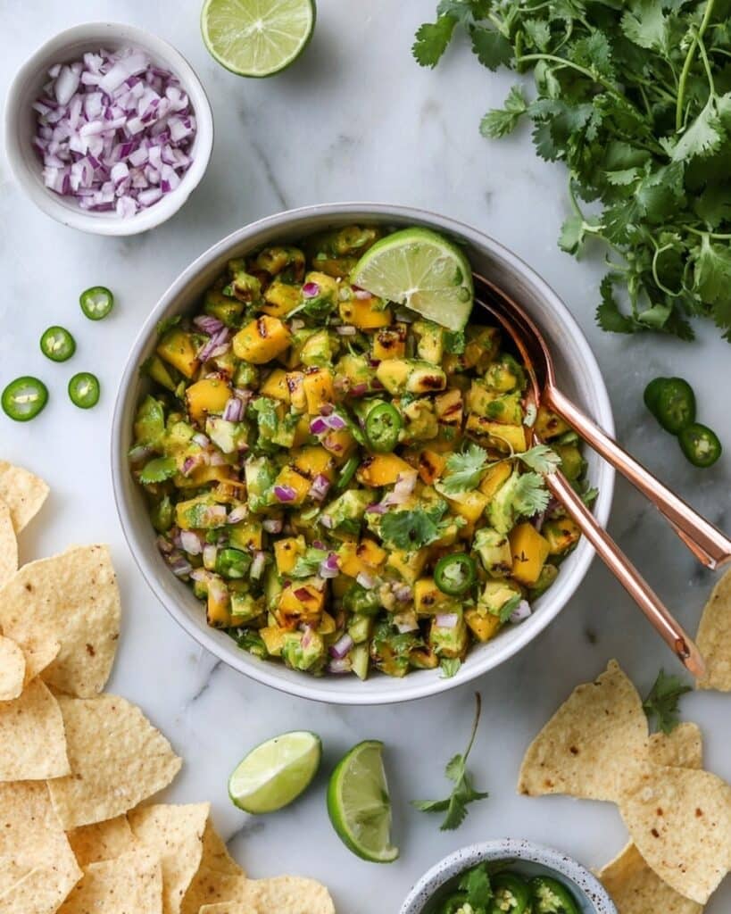 Grilled Pineapple Jalapeño Avocado Salsa Recipe