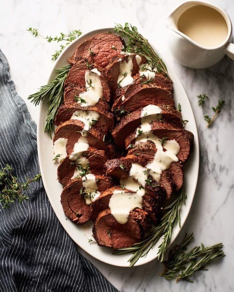 Beef Tenderloin Roast with Horseradish Cream Sauce Recipe
