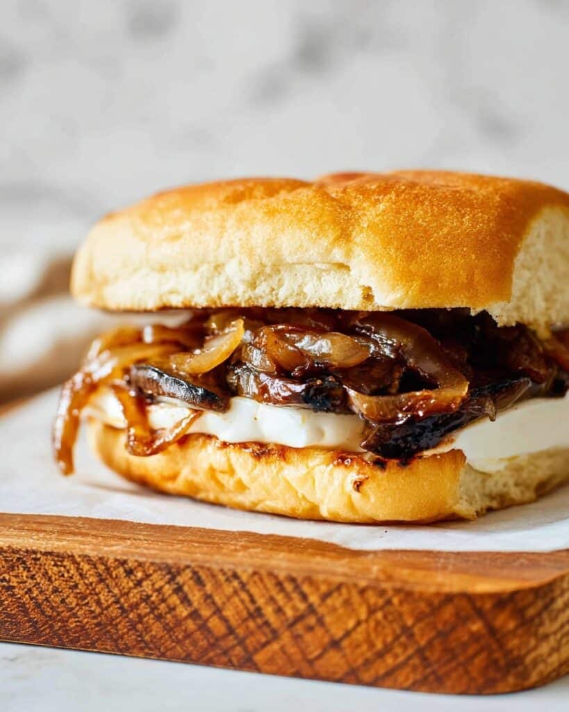 Portobello French Dip with Horseradish Aioli Recipe