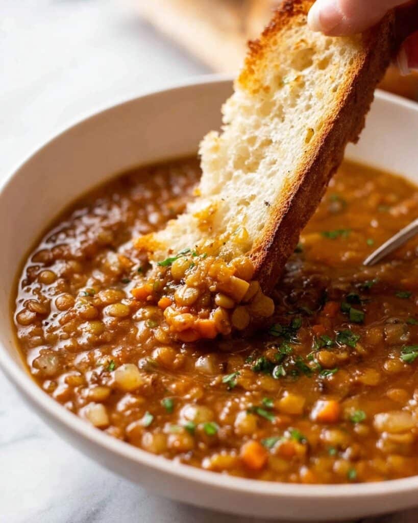 Lentil Soup with Lemon and Fresh Herbs Recipe