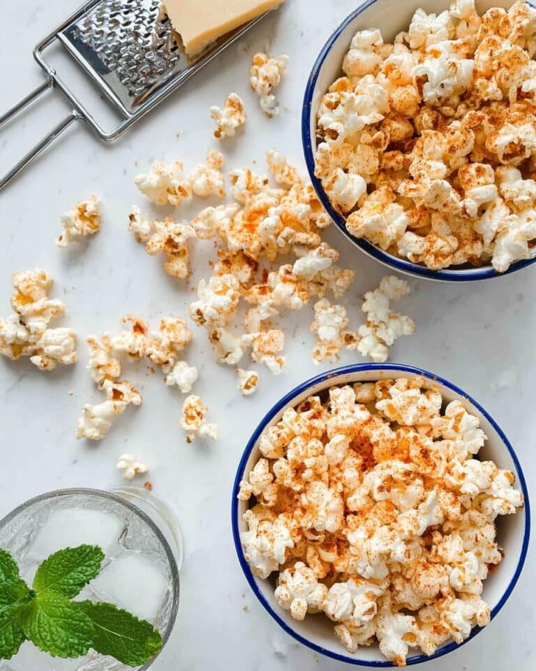 Spicy Parmesan Party Popcorn Recipe