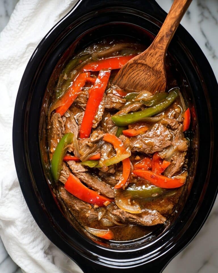 Slow Cooker Pepper Steak Recipe