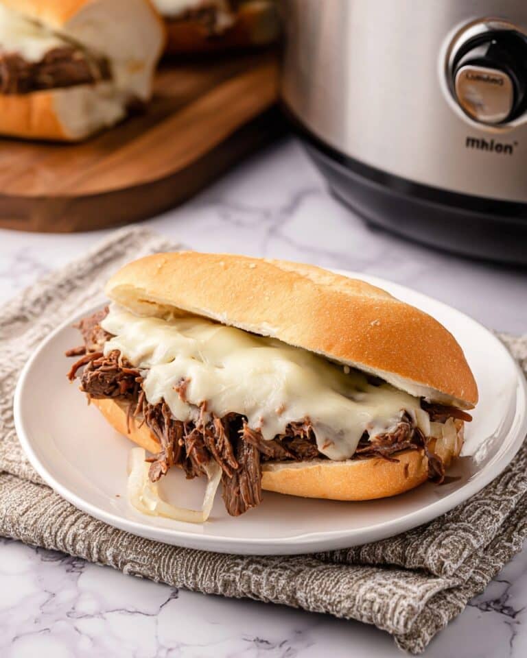 Slow Cooker Philly Cheese Steaks Recipe