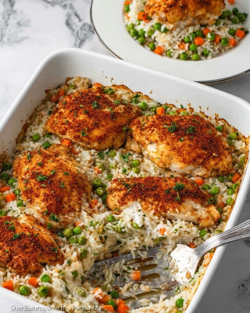 No Peek Chicken and Rice Casserole Recipe