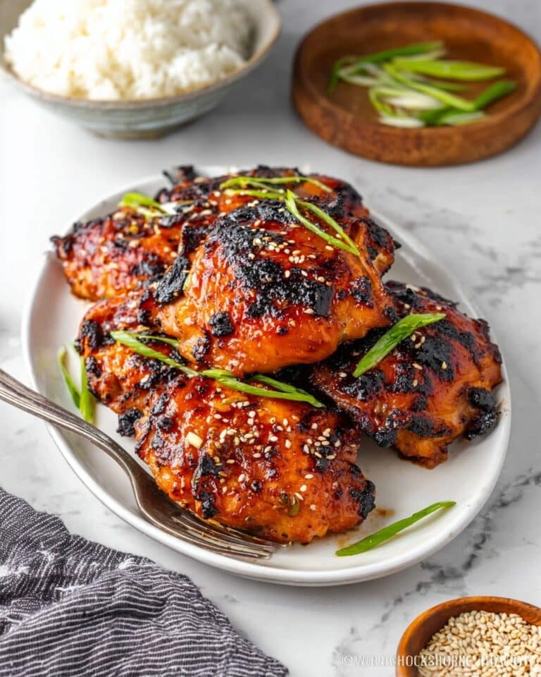 Sticky Maple Soy Chicken Thighs Recipe