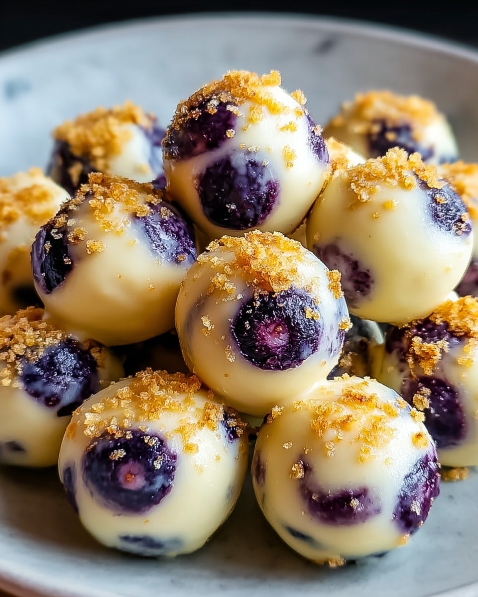 Lemon Blueberry Cottage Cheese Protein Bites Recipe