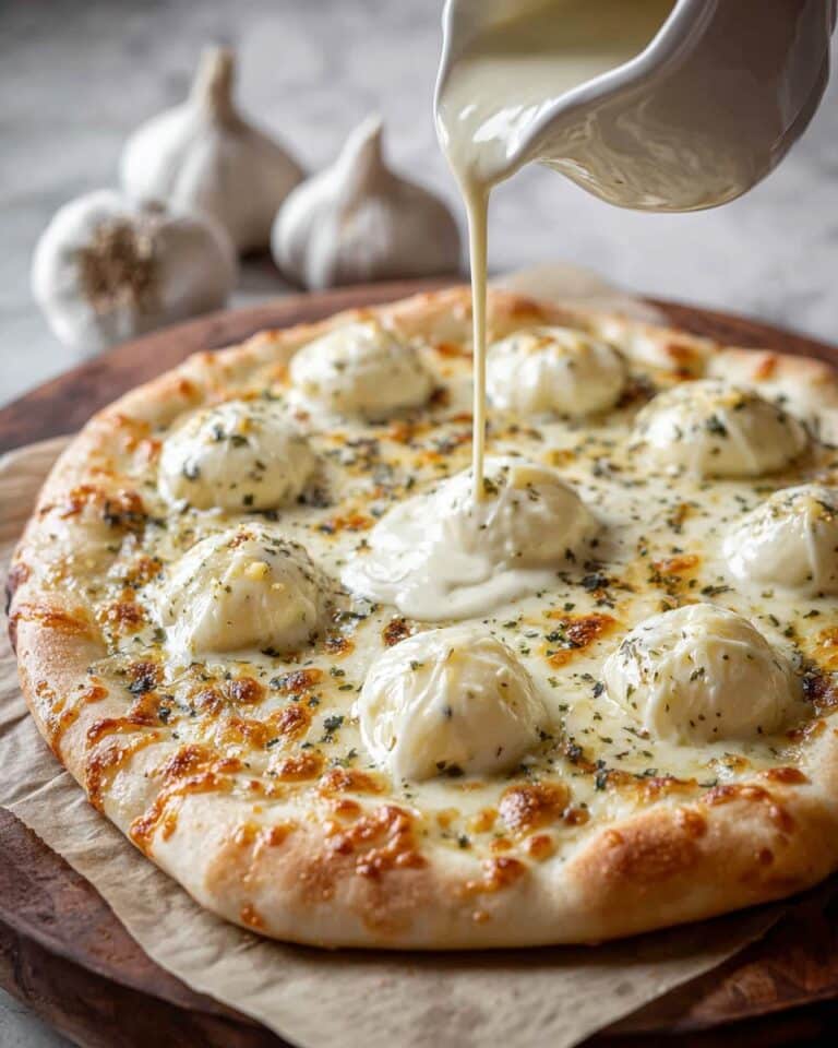 White Garlic Pizza Sauce – Creamy & Perfect for Homemade Pizza Recipe