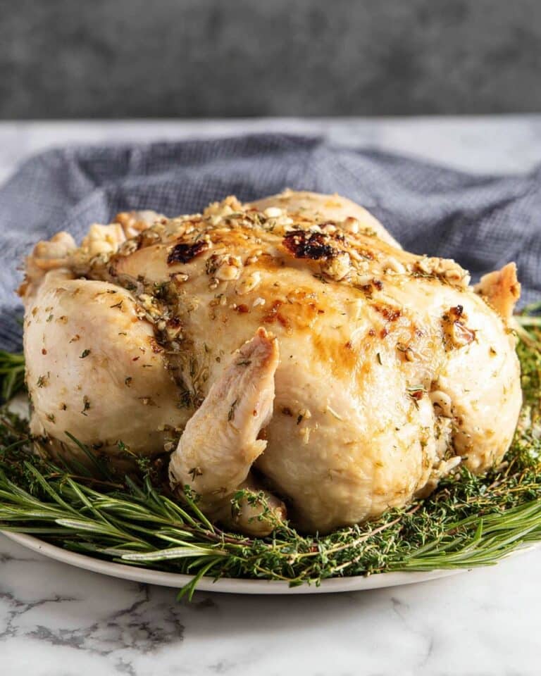 Instant Pot Whole Chicken with Herb Butter Recipe