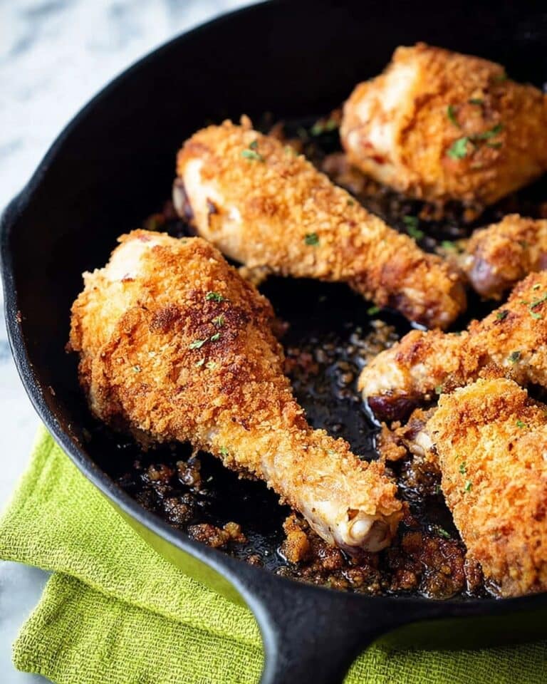 Oven Fried Buttery Chicken Legs Recipe