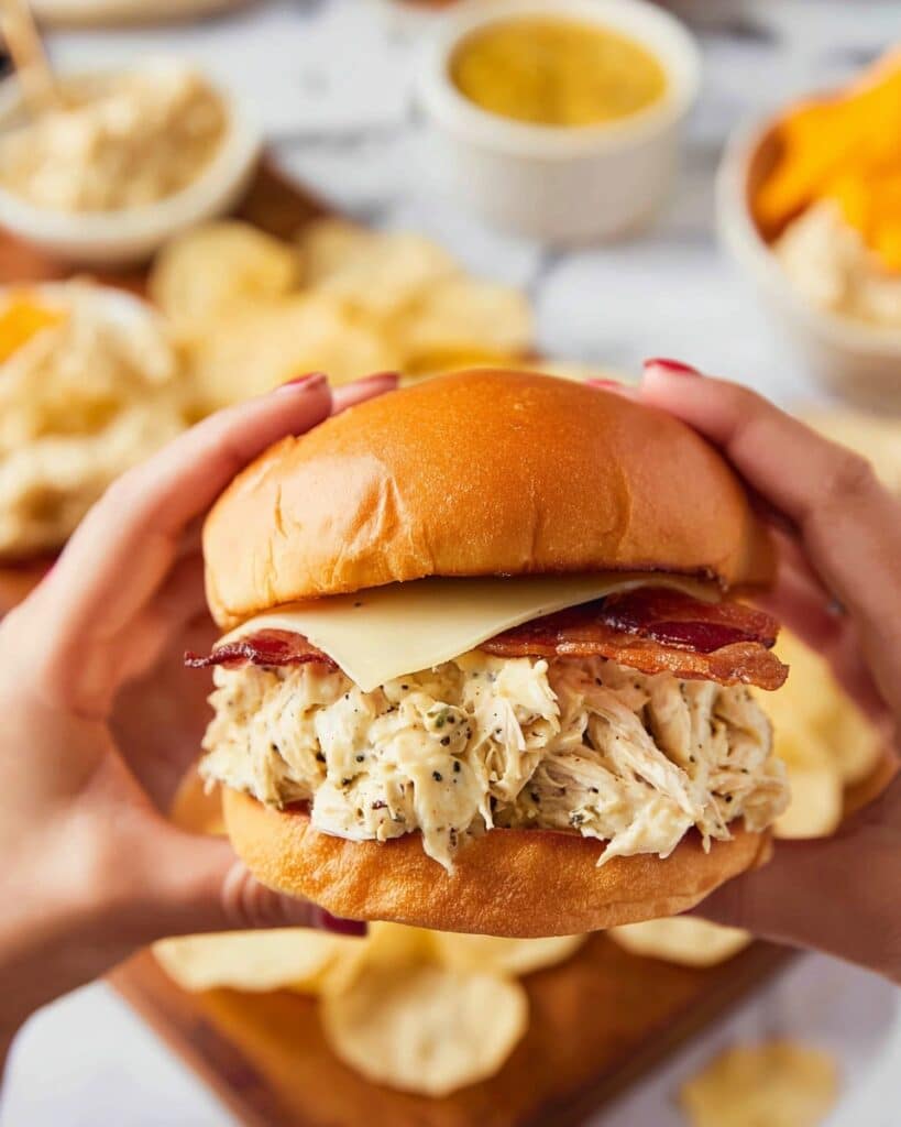 Slow Cooker Honey Mustard Chicken Sandwiches Recipe