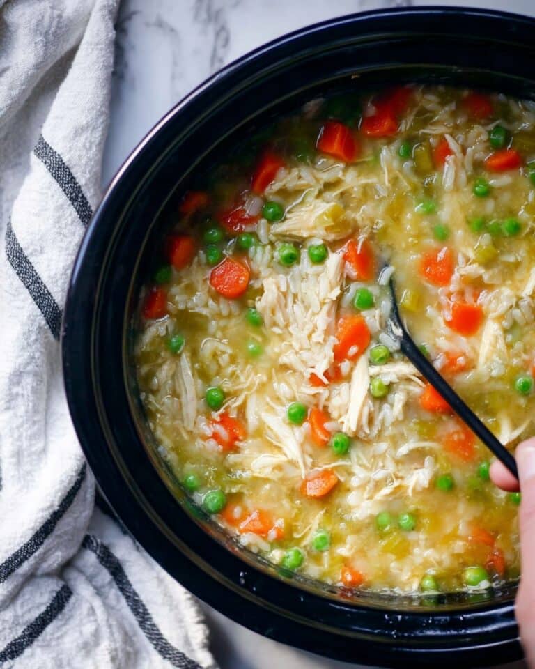 Crockpot Chicken and Rice Soup Recipe