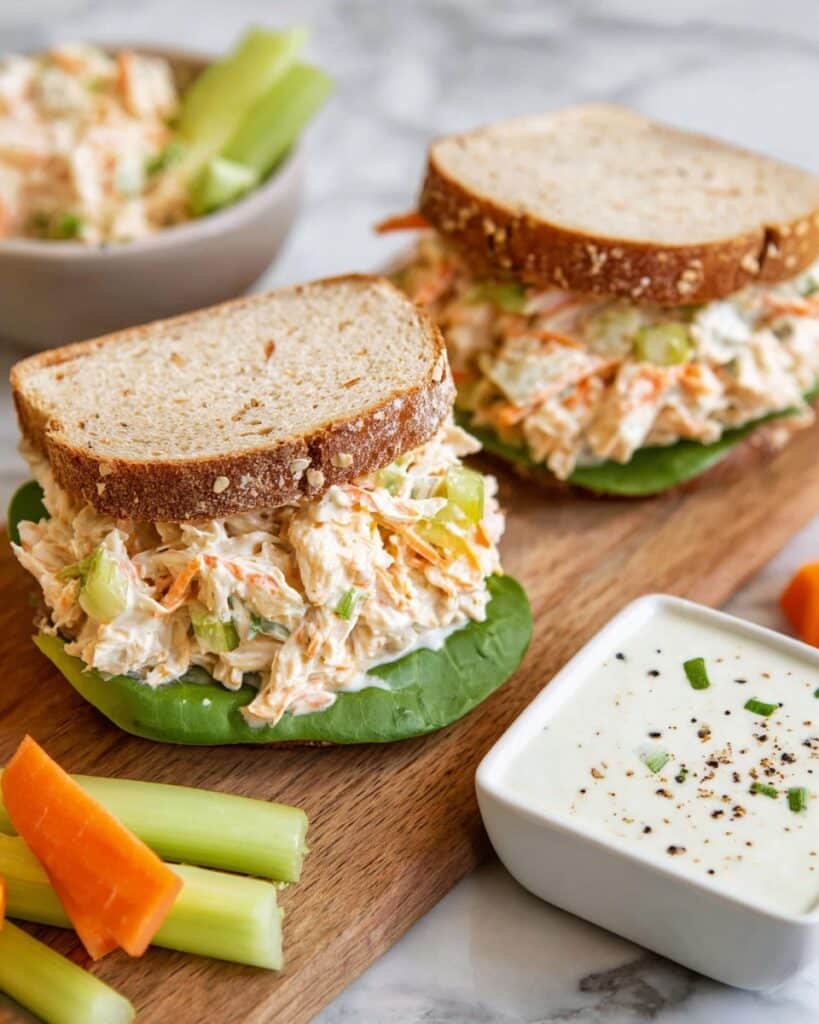 Buffalo Chicken Salad Sandwiches Recipe