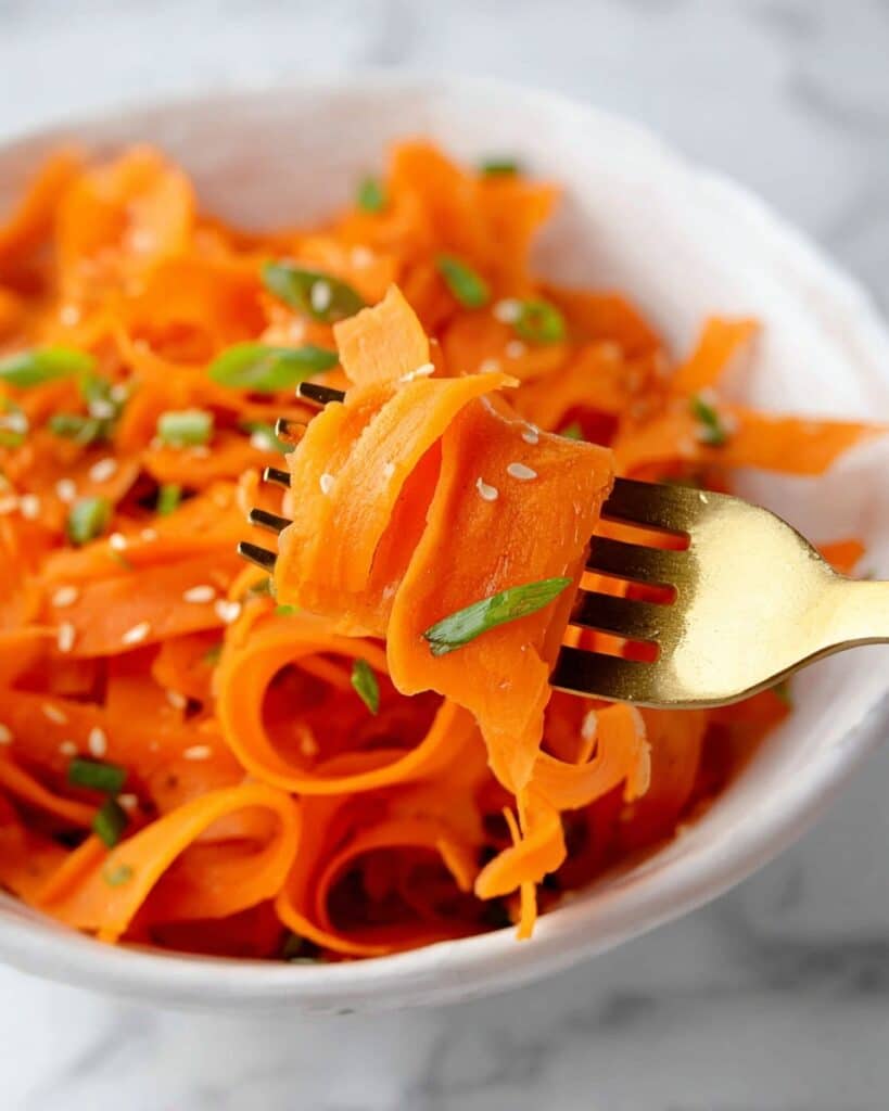 Viral Tiktok Carrot Ribbon Salad Recipe