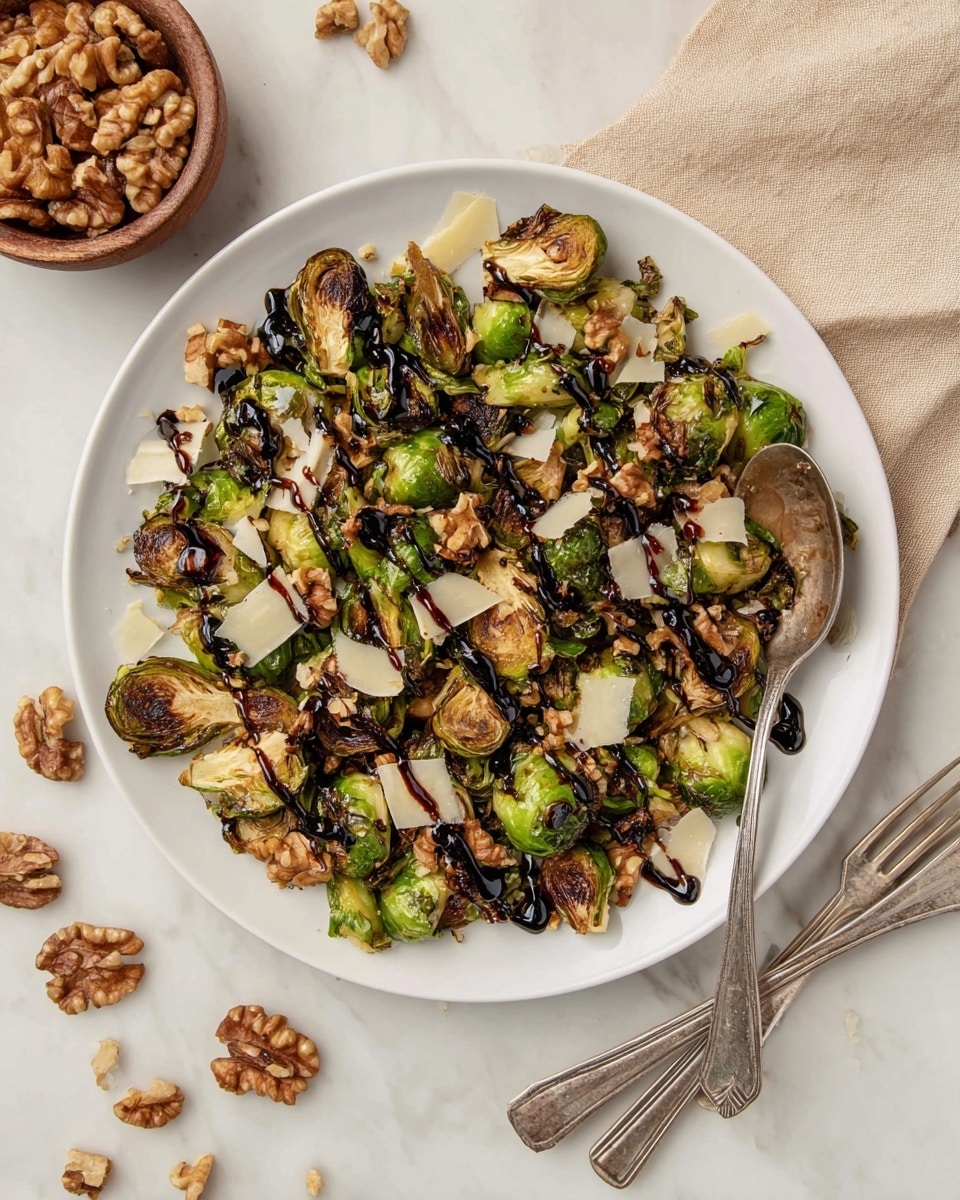 Air Fryer Brussels Sprouts with Balsamic Glaze Recipe