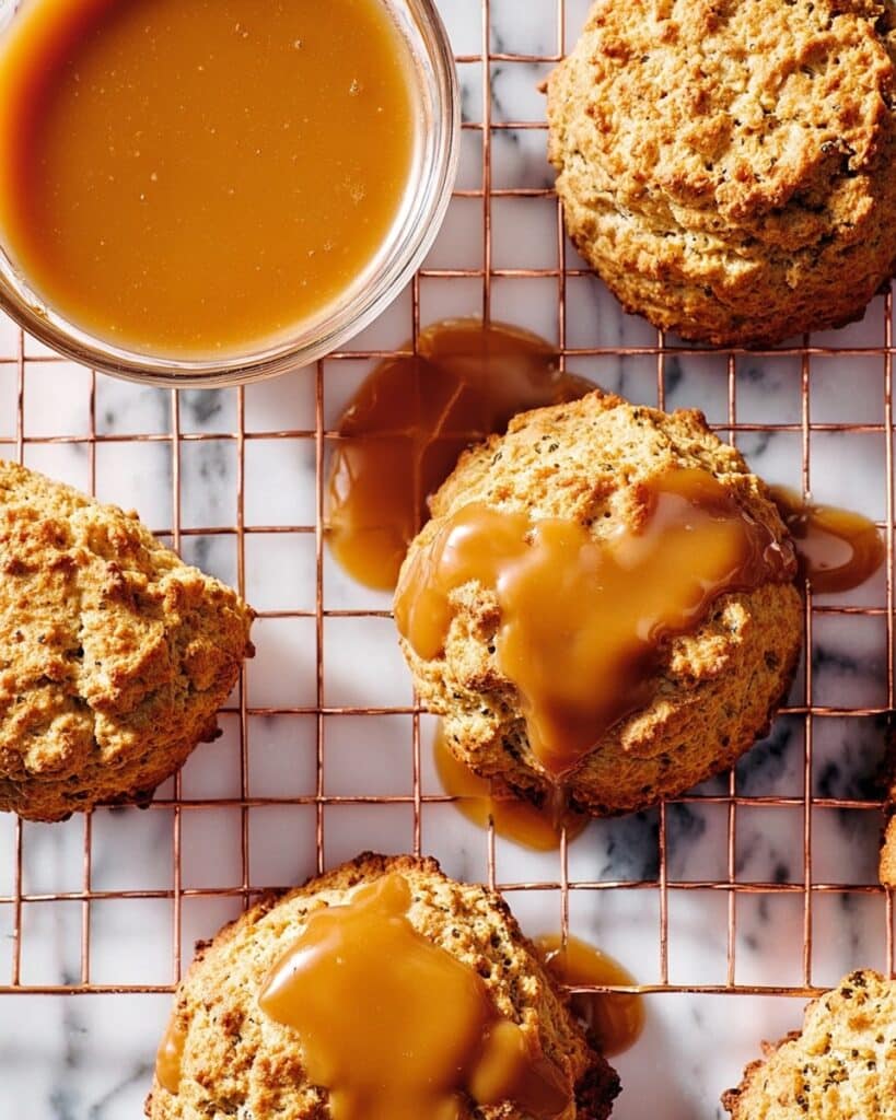Irish Cream Scones with Butterscotch Chips and Liqueur Glaze Recipe