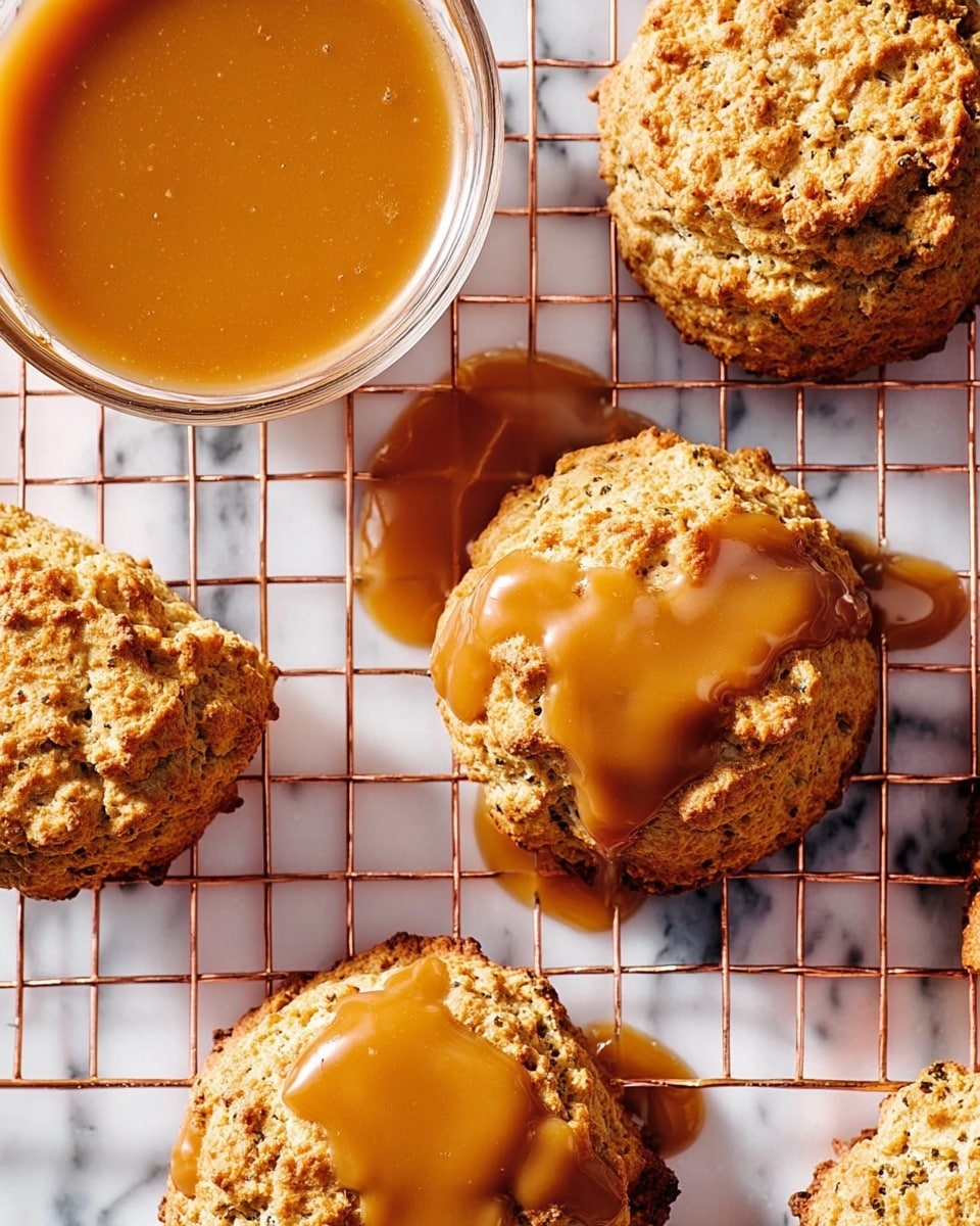Irish Cream Scones with Butterscotch Chips and Liqueur Glaze Recipe