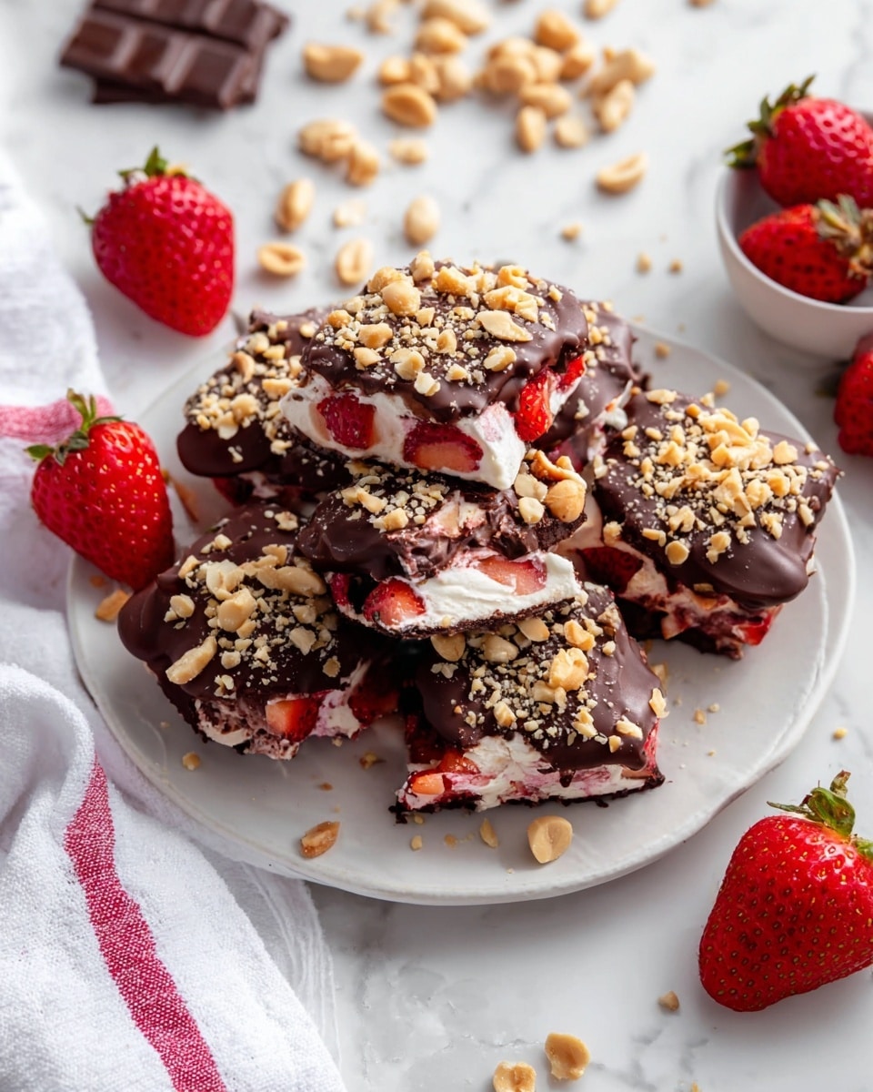 Chocolate Strawberry Banana Yogurt Clusters Recipe