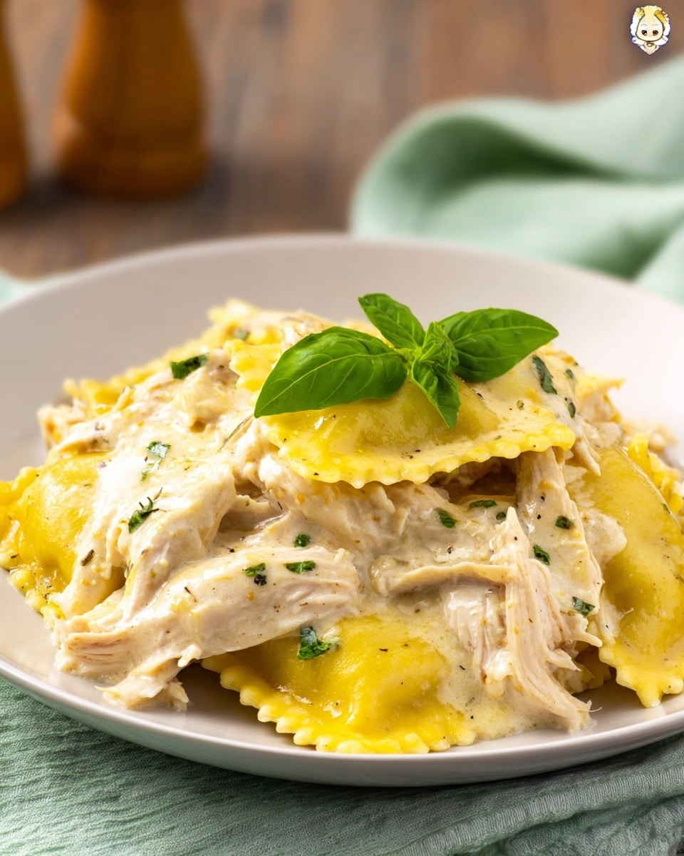 Crock Pot Chicken Alfredo Ravioli Recipe