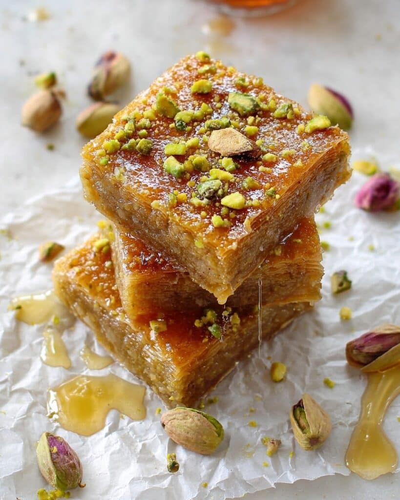 Brown Butter and Honey Pistachio Cookie Bars Recipe