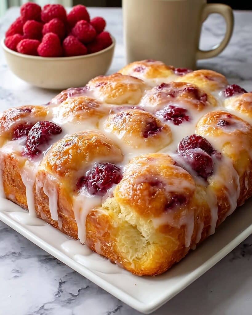 Homemade Raspberry Jam Donut Focaccia Recipe