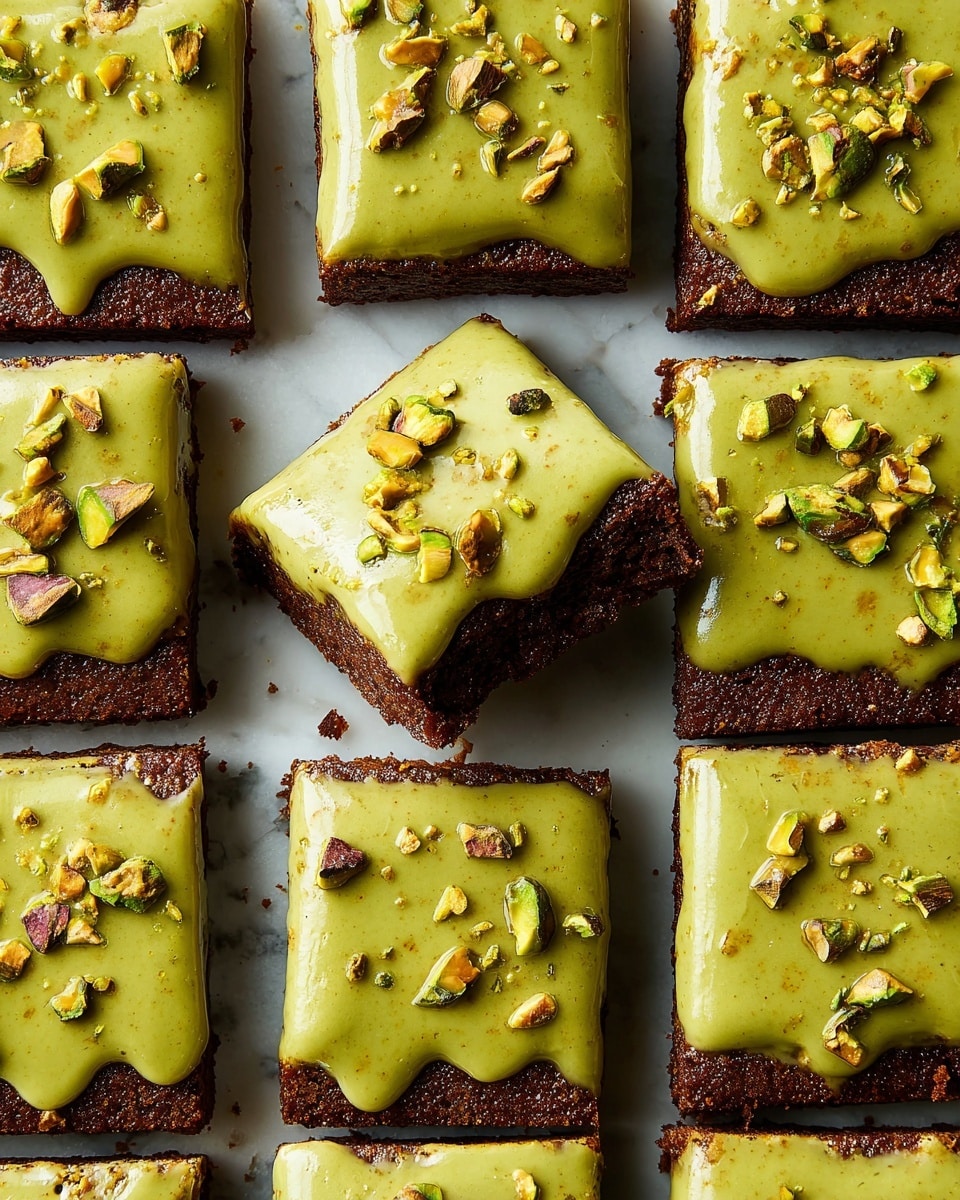 Pistachio White Chocolate Brownies Recipe