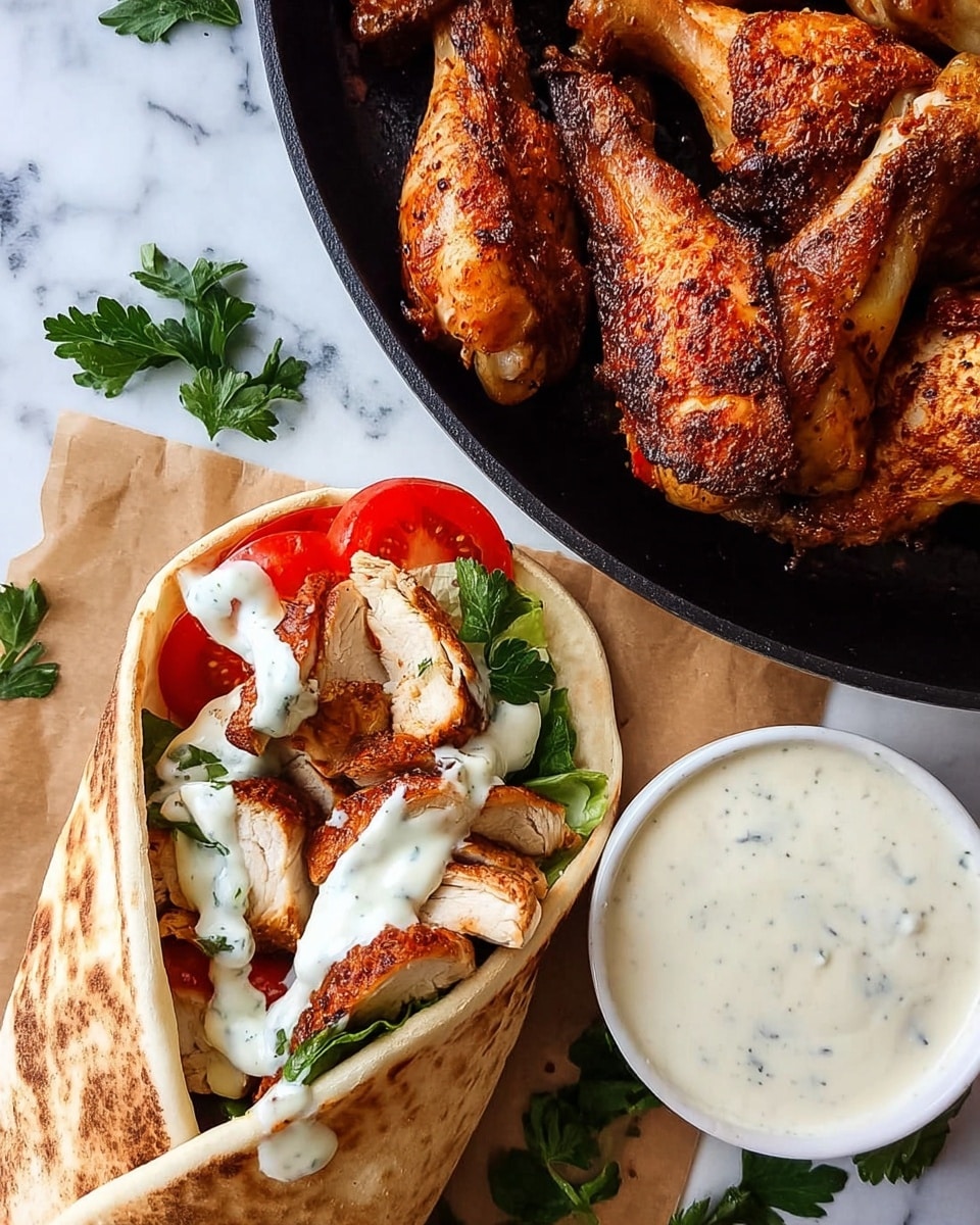 Chicken Shawarma with Garlic Sauce Recipe