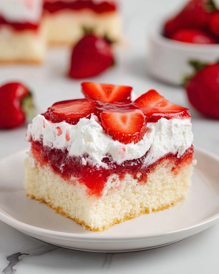 Strawberry Shortcake Poke Cake Recipe