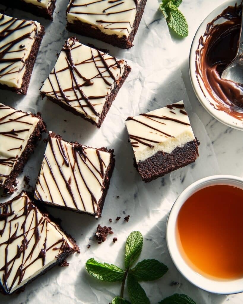 Melting Mint Brownies Recipe