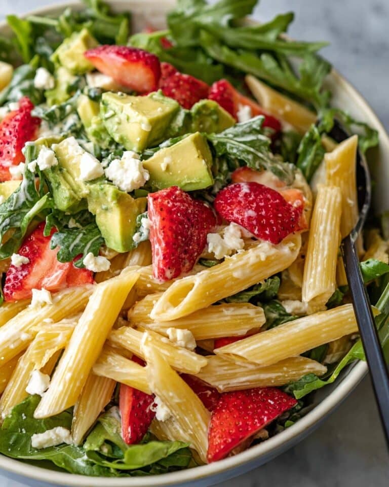 Strawberry Avocado Pasta Salad Recipe