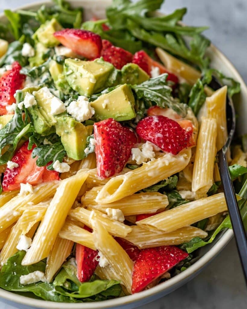 Strawberry Avocado Pasta Salad Recipe