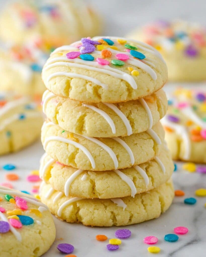 Coconut Sugar Cookies with Melting Wafers and Sprinkles Recipe