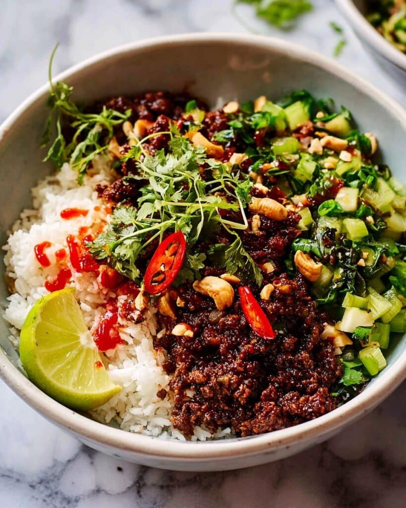 Thai Sweet Chilli Beef Bowls Recipe