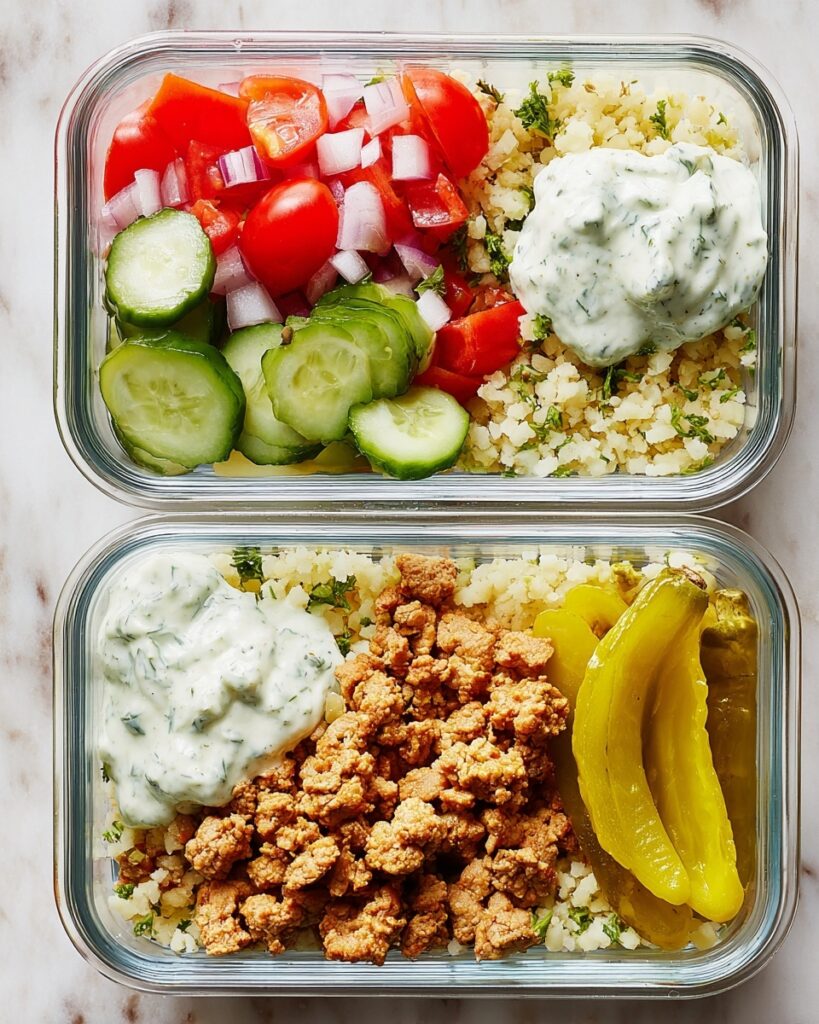 Low-Carb Turkey Gyro Bowl Recipe