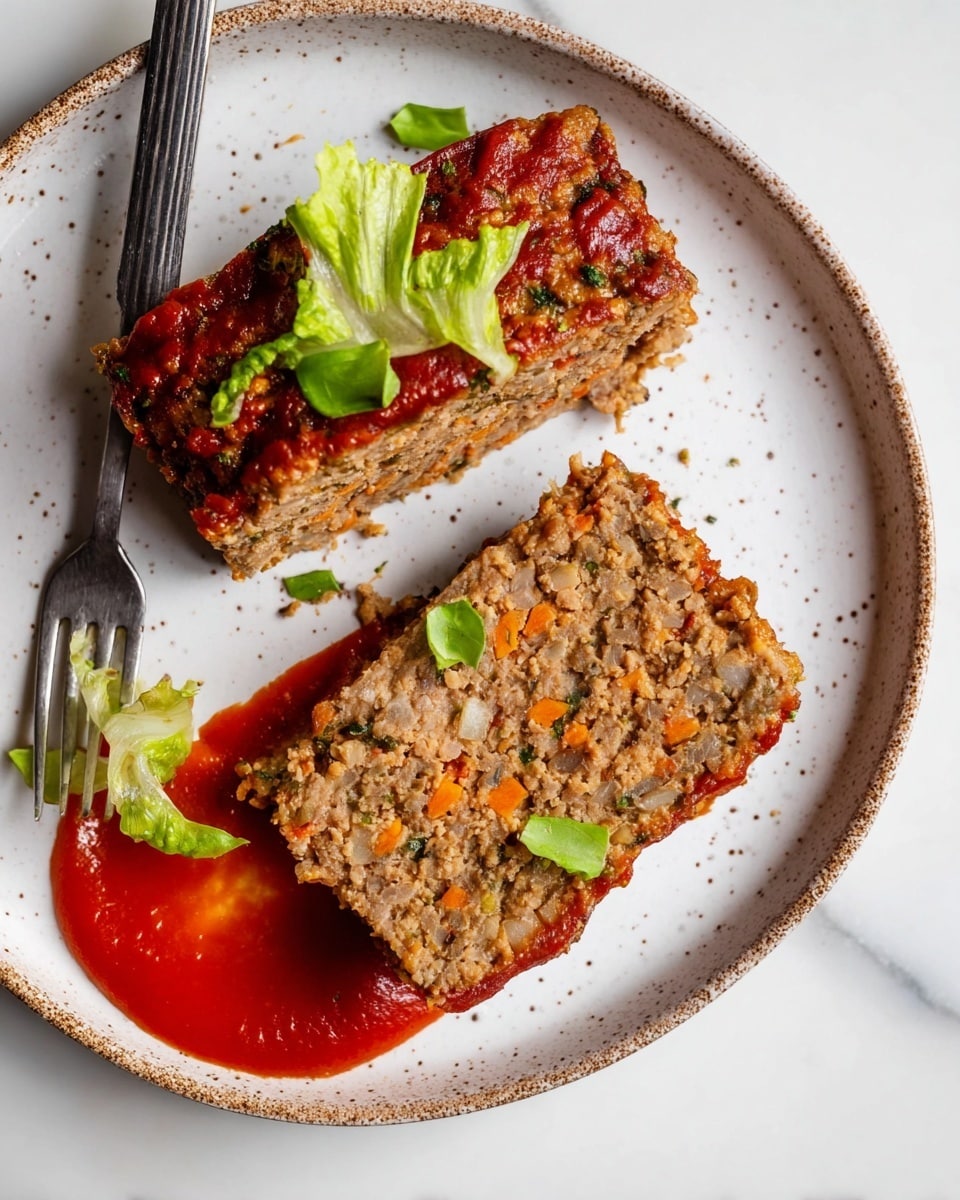 Chickpea Loaf with Veggie Glaze Recipe