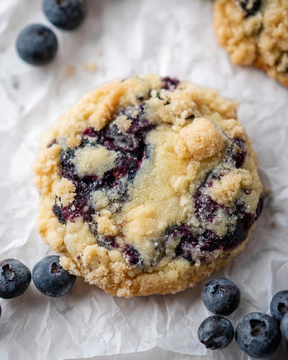 Blueberry Muffin Cookies - Crumbl Copycat Recipe - Recipe Image